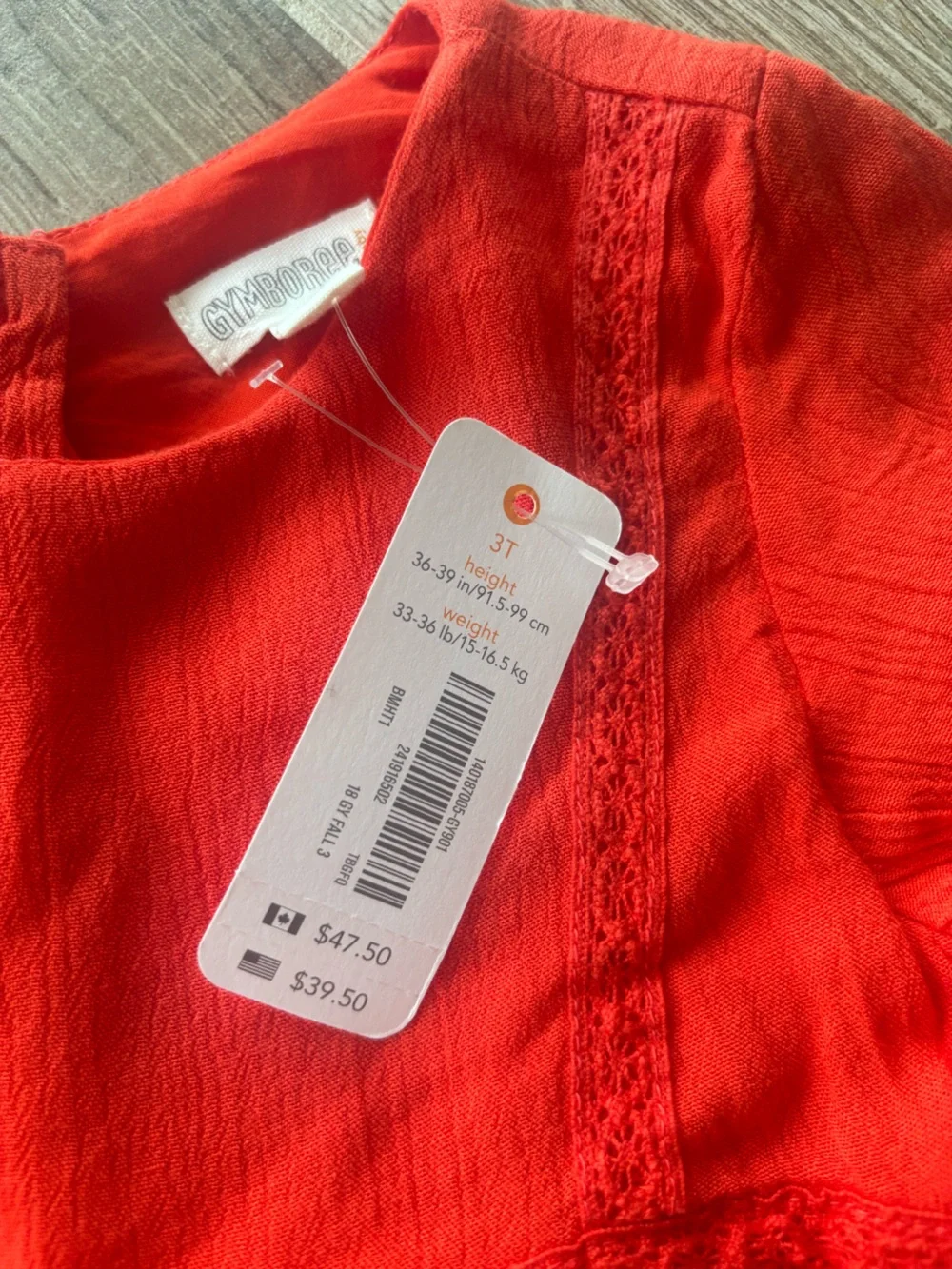 Gymboree Red Long Sleeve Twirl Dress size 3T new with tags
